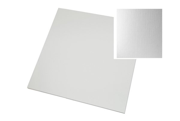 Craft UK 12x12 Inch Linen Card White 300gsm (20pcs) (CUK2355) (DISCONTINUED)