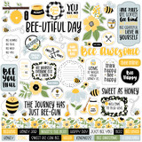 Echo Park Bee Happy Element Sticker (BH319014) (DISCONTINUED)