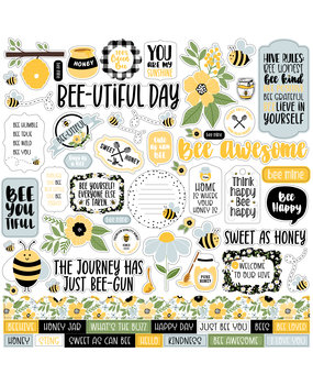 Echo Park Bee Happy Element Sticker (BH319014) (DISCONTINUED)