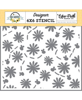 Echo Park What's The Buzz Stencil (BH319034) (OUTLET)