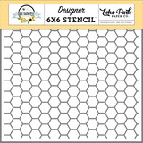 Echo Park Beehive Hexagon Stencil (BH319035) (DISCONTINUED)