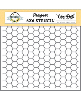 Echo Park Beehive Hexagon Stencil (BH319035) (OUTLET)