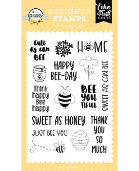 Echo Park Cute As Can Bee Designer Stamps (BH319044) (DISCONTINUED)