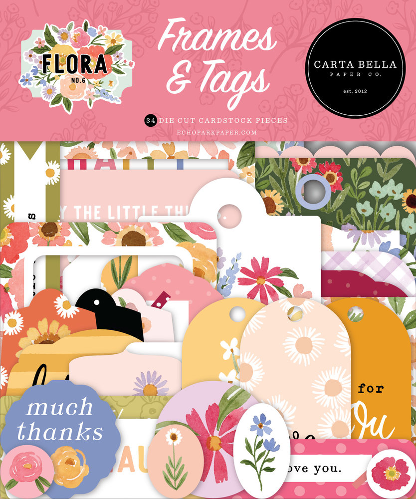Carta Bella Flora No. 6 Frames & Tags (CBFRN316025) (OUTLET) Carta Bella Flora No. 6 Frames & Tags (CBFRN316025) (OUTLET)