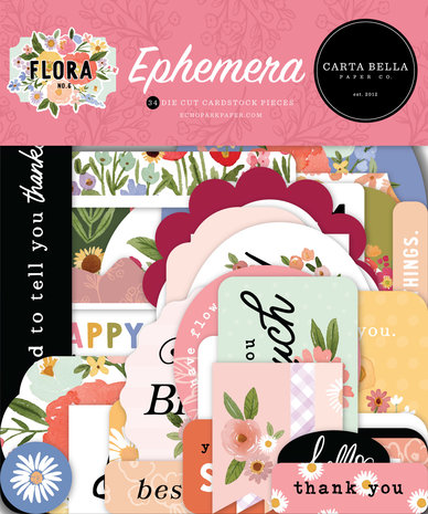 Carta Bella Flora No. 6 Ephemera (CBFRN316024) (DISCONTINUED)