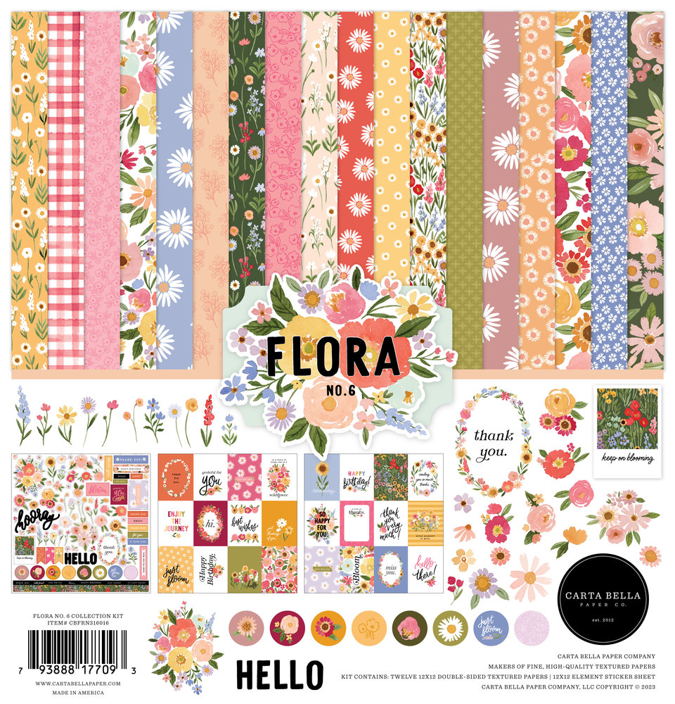 Carta Bella Flora No. 6 12x12 Inch Collection Kit (CBFRN316016) (DISCONTINUED)