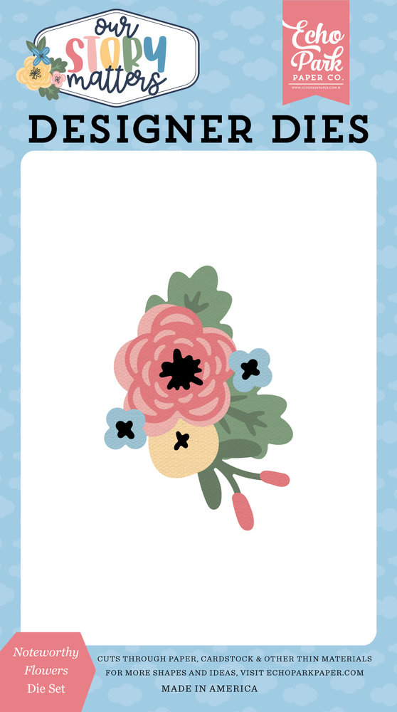 Echo Park Noteworthy Flowers Designer Dies (MSM317040) (DISCONTINUED)