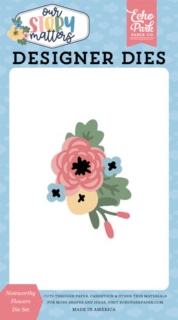 Echo Park Noteworthy Flowers Designer Dies (MSM317040) (DISCONTINUED)