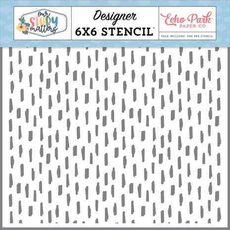 Echo Park Take Note Dashes Stencil (MSM317034) (DISCONTINUED)