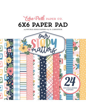 Echo Park Our Story Matters 6x6 Inch Paper Pad (MSM317023) (DISCONTINUED)