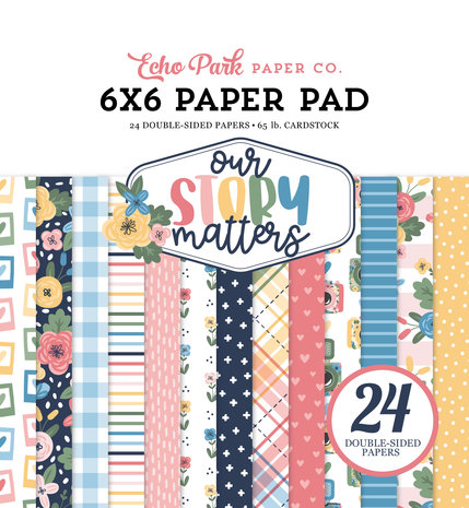 Echo Park Our Story Matters 6x6 Inch Paper Pad (MSM317023) (DISCONTINUED)