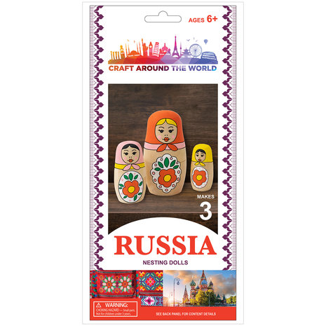 American Crafts Craft Around the World Russia Nesting Dolls (3pcs) (34019476) (OUTLET) American Crafts Craft Around the World Russia Nesting Dolls (3pcs) (34019476) (OUTLET)
