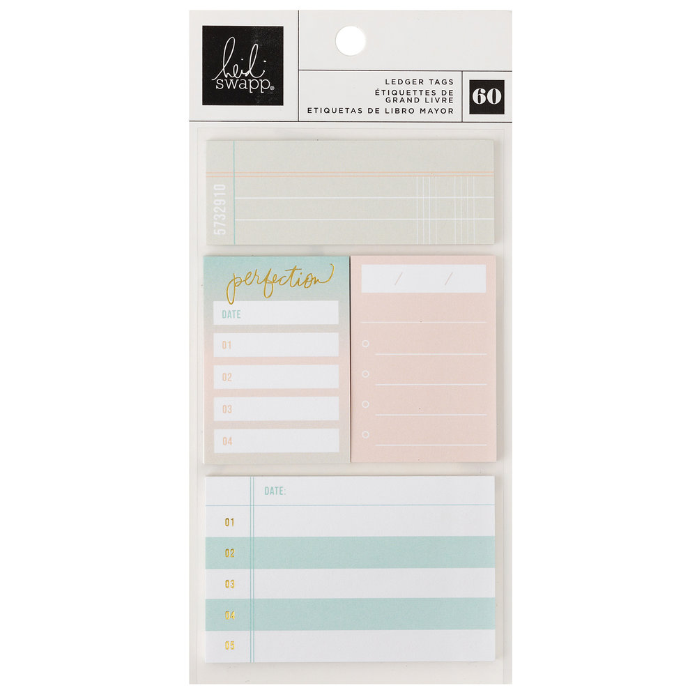 American Crafts Heidi Swapp Set Sail Ledger Tag Sticky Notes (60pcs) (34021036) (OUTLET)