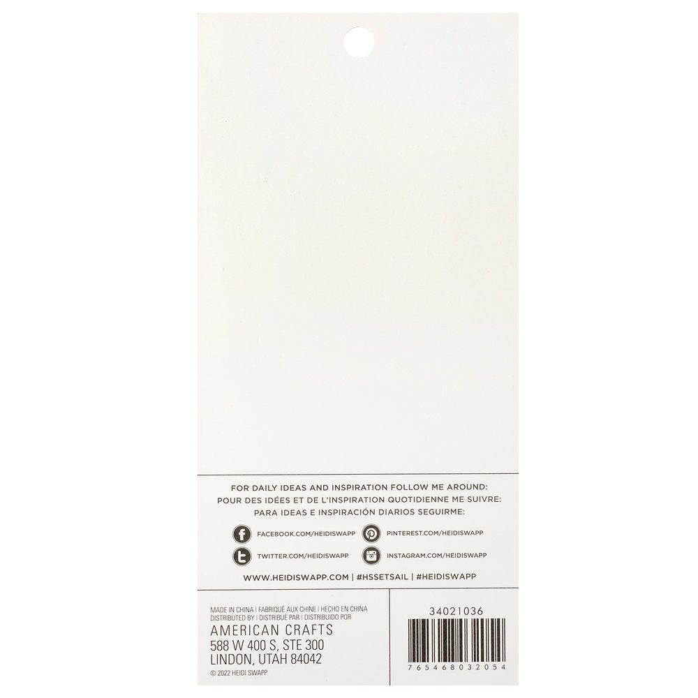 American Crafts Heidi Swapp Set Sail Ledger Tag Sticky Notes (60pcs) (34021036) (OUTLET)