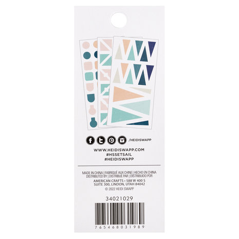 American Crafts Heidi Swapp Set Sail Dot Stickers (255pcs) (34021029) (OUTLET)