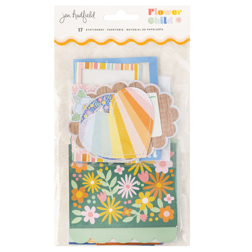 American Crafts Jen Hadfield Flower Child Stationery (17pcs) (34014153) (OUTLET)