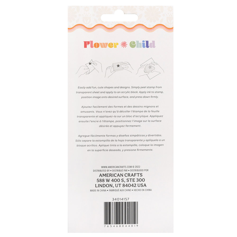 American Crafts Jen Hadfield Flower Child Stamps Acrylic (6pcs) (34014157) (OUTLET) American Crafts Jen Hadfield Flower Child Stamps Acrylic (6pcs) (34014157) (OUTLET)