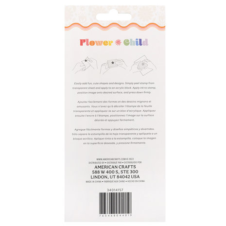 American Crafts Jen Hadfield Flower Child Stamps Acrylic (6pcs) (34014157) (OUTLET) American Crafts Jen Hadfield Flower Child Stamps Acrylic (6pcs) (34014157) (OUTLET)