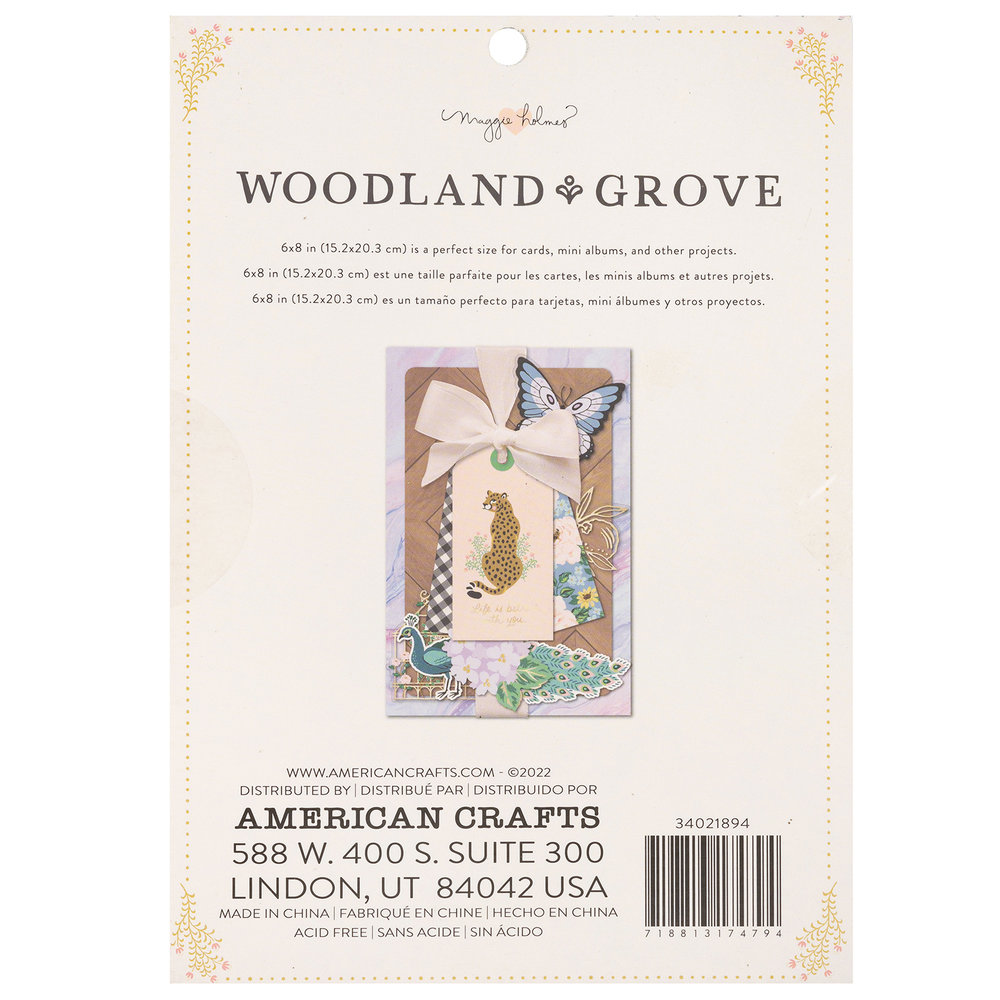 American Crafts Maggie Holmes Woodland Grove 6x8 Inch Paper Pad (34021894) (OUTLET) American Crafts Maggie Holmes Woodland Grove 6x8 Inch Paper Pad (34021894) (OUTLET)