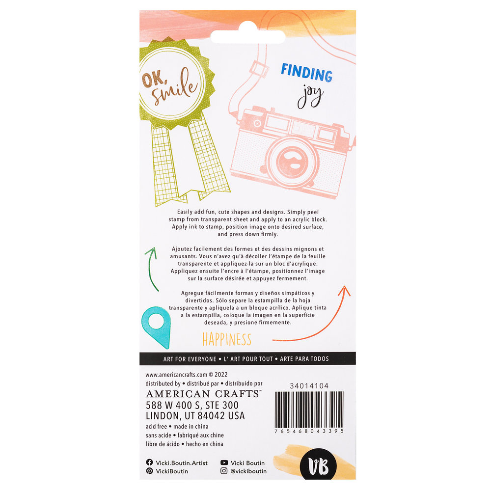 American Crafts Vicki Boutin Where To Next Stamps Acrylic Finding Joy (13pcs) (34014104) (OUTLET) American Crafts Vicki Boutin Where To Next Stamps Acrylic Finding Joy (13pcs) (34014104) (OUTLET)