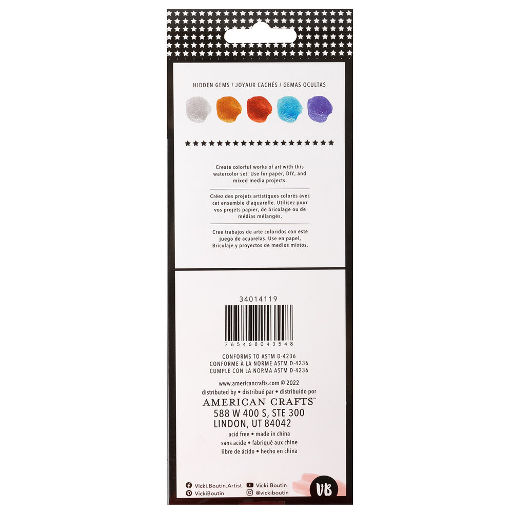 American Crafts Vicki Boutin Where To Next Cosmic Watercolor Hidden Gems (34014119) (OUTLET)