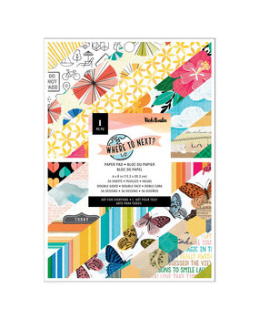 American Crafts Vicki Boutin Where To Next 6x8 Inch Paper Pad (34014107) (OUTLET)