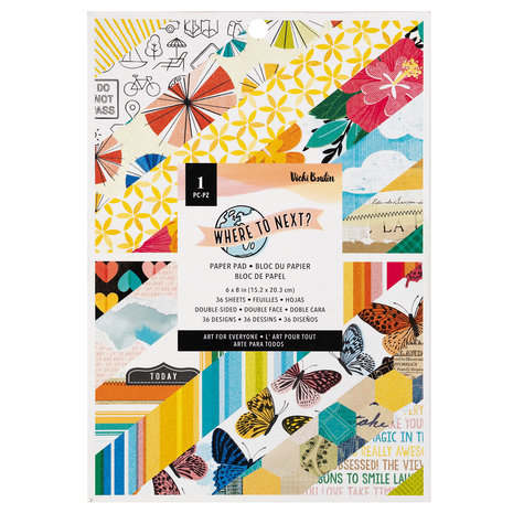 American Crafts Vicki Boutin Where To Next 6x8 Inch Paper Pad (34014107) (OUTLET) American Crafts Vicki Boutin Where To Next 6x8 Inch Paper Pad (34014107) (OUTLET)