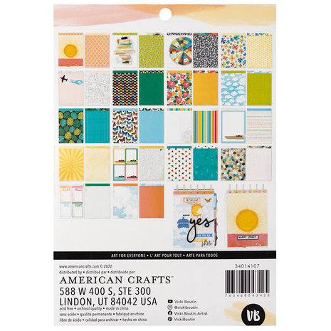 American Crafts Vicki Boutin Where To Next 6x8 Inch Paper Pad (34014107) (OUTLET) American Crafts Vicki Boutin Where To Next 6x8 Inch Paper Pad (34014107) (OUTLET)