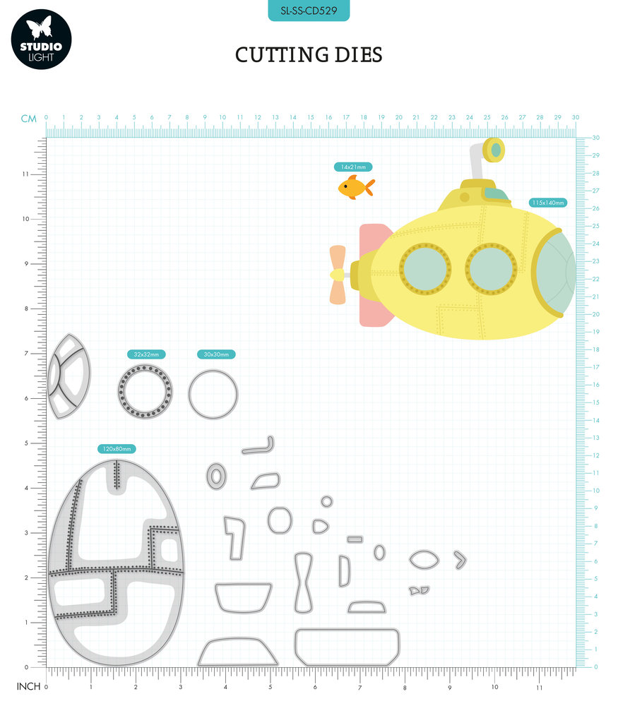 Studio Light Sweet Stories Cutting Die Submarine (SL-SS-CD529) (OUTLET) Studio Light Sweet Stories Cutting Die Submarine (SL-SS-CD529) (OUTLET)
