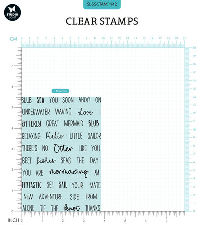 Studio Light Sweet Stories Clear Stamp Quotes Small You Are Fintastic (SL-SS-STAMP442) (OUTLET) Studio Light Sweet Stories Clear Stamp Quotes Small You Are Fintastic (SL-SS-STAMP442) (OUTLET)