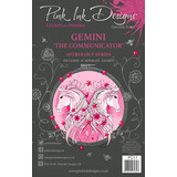 Pink Ink Designs Gemini "The Communicator" A5 Clear Stamps (PI213) (OUTLET)