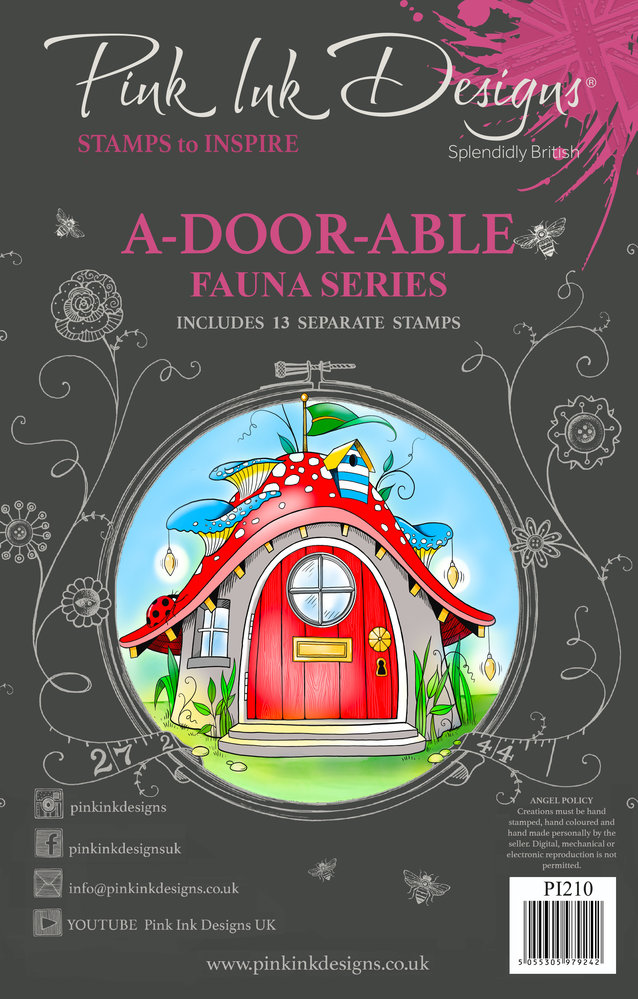 Pink Ink Designs A-Door-Able A5 Clear Stamps (PI210) (OUTLET)