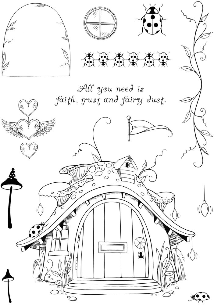 Pink Ink Designs A-Door-Able A5 Clear Stamps (PI210) (OUTLET)