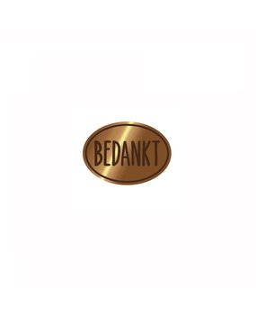CarlijnDesign Wax Seal Stamper 5 "Bedankt ovaal" 1 Inch (CDWX-0017) (DISCONTINUED)