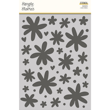 Simple Stories Boho Sunshine Stencil Daisies (19926) (DISCONTINUED)