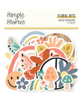 Simple Stories Boho Sunshine Floral Bits (19919) (DISCONTINUED)