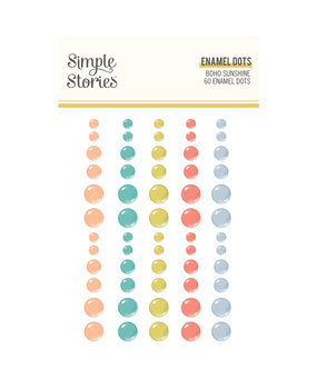 Simple Stories Boho Sunshine Enamel Dots (19924) (DISCONTINUED)