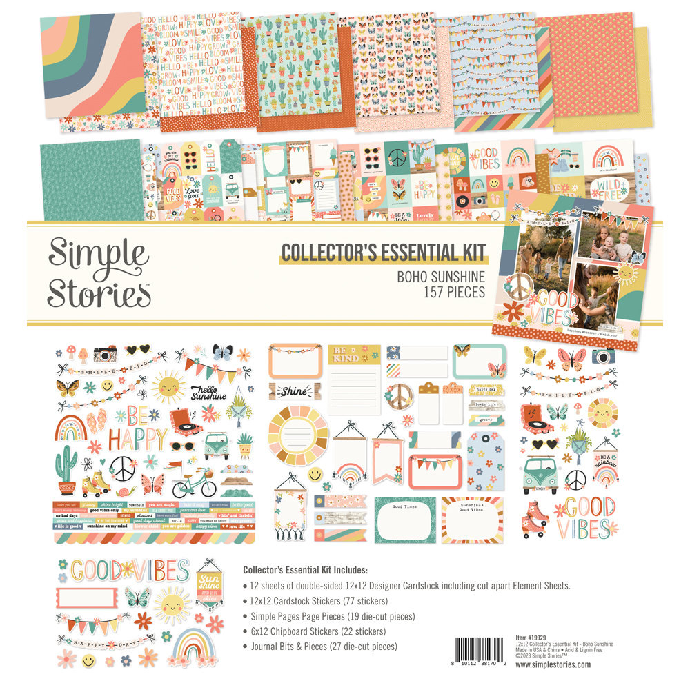 Simple Stories Boho Sunshine Collector's Essential Kit (19929) (DISCONTINUED)