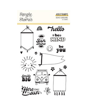 Simple Stories Boho Sunshine Clear Stamps (19915) (OUTLET)