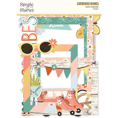 Simple Stories Boho Sunshine Chipboard Frames (19921) (DISCONTINUED)