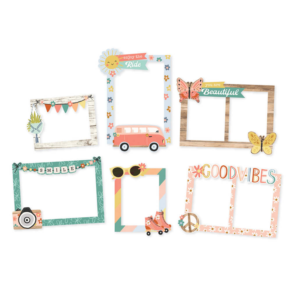 Simple Stories Boho Sunshine Chipboard Frames (19921) (DISCONTINUED)