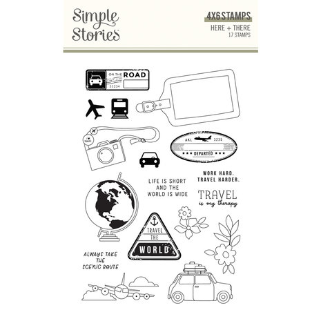 Simple Stories Here + There Clear Stamps (19815) (OUTLET)