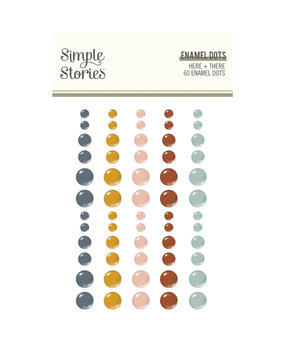 Simple Stories Here + There Enamel Dots (19824) (DISCONTINUED)