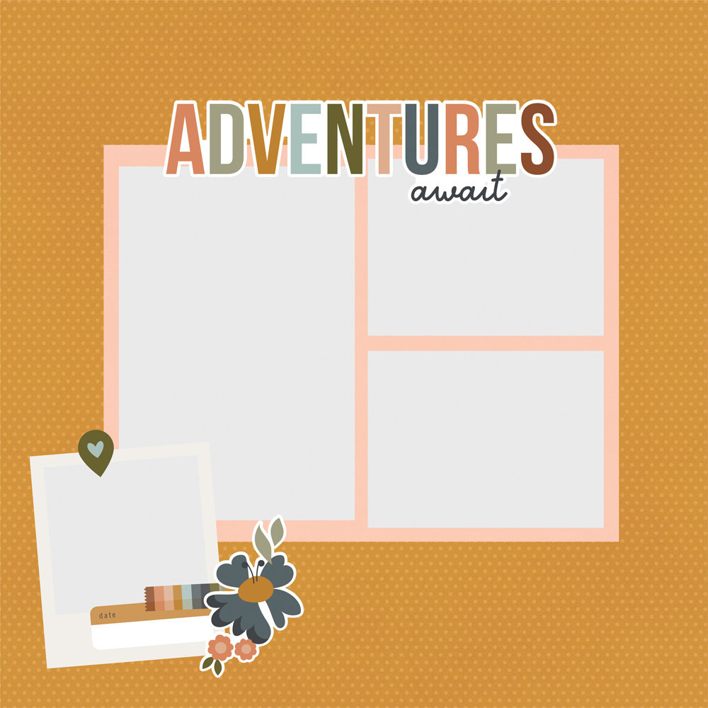 Simple Stories Here + There Simple Pages Pieces (19827) (DISCONTINUED)