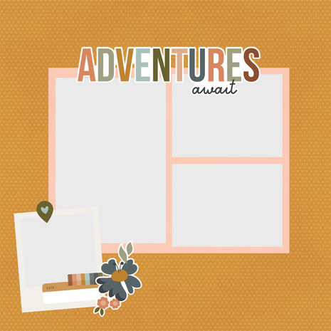 Simple Stories Here + There Simple Pages Pieces (19827) (DISCONTINUED)