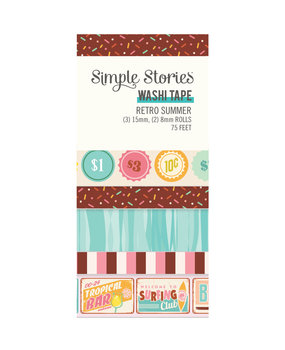 Simple Stories Retro Summer Washi Tape (20025) (OUTLET)