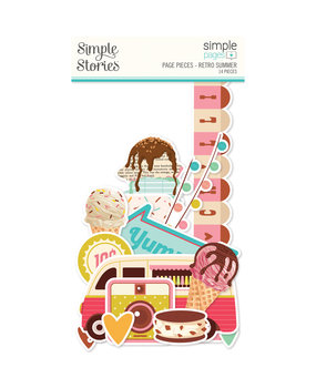 Simple Stories Retro Summer Simple Pages Pieces (20027) (DISCONTINUED)