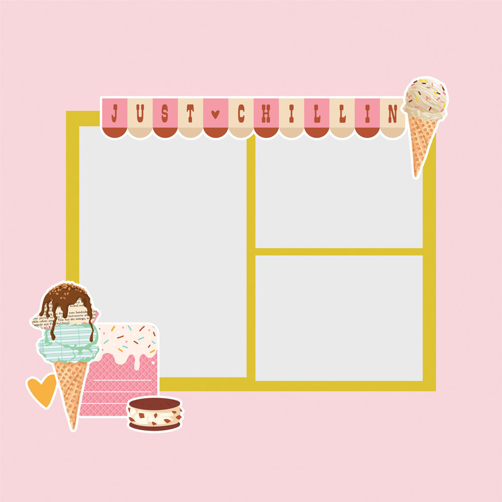 Simple Stories Retro Summer Simple Pages Pieces (20027) (DISCONTINUED)