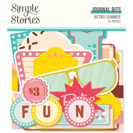 Simple Stories Retro Summer Journal Bits (20018) (DISCONTINUED)