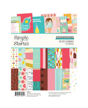 Simple Stories Retro Summer 6x8 Inch Paper Pad (20014) (DISCONTINUED)